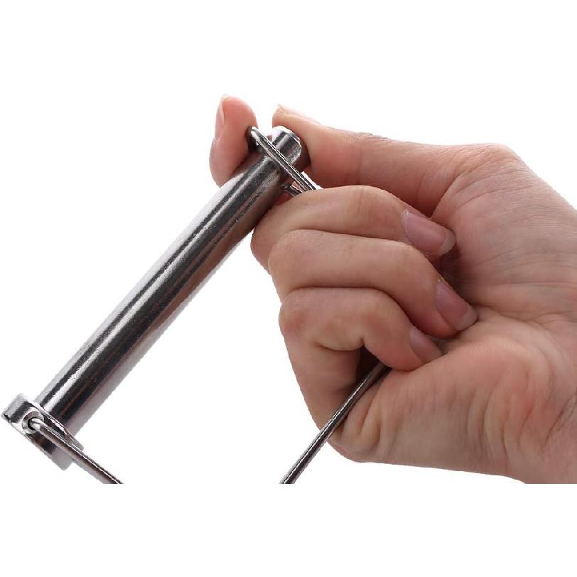 2 Pack Super Big Safety Coupler Pin 1/2" X 3.54"(12.6mm X 90mm), Full Marine Grade 316 Stainless Steel Heavy Duty Shaft Locking Pin