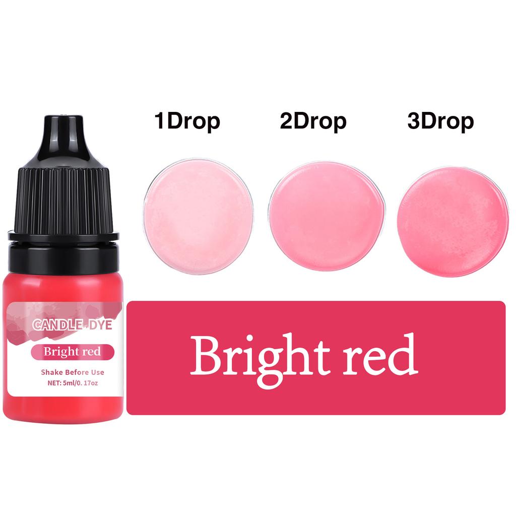 5 ml/butelka Pigment do świec woskowych Nietoksyczny pigment do świec sojowych Płynny barwnik Wosk sojowy DIY Barwniki do mydła Materiały do produkcji świec