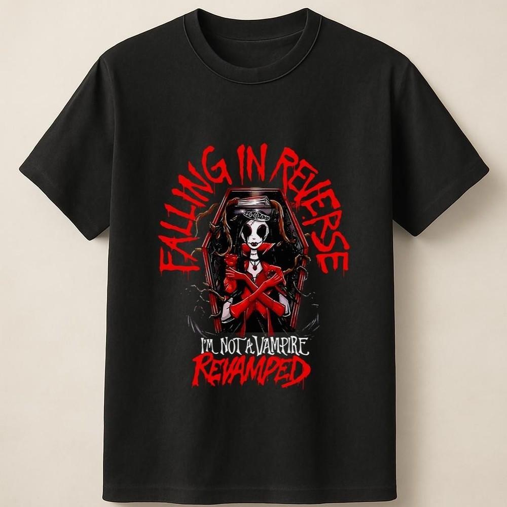 Falling in Reverse I m Not a Vampire Revamped Horror Look Unisex T Shirt Unisex T-Shirt XL