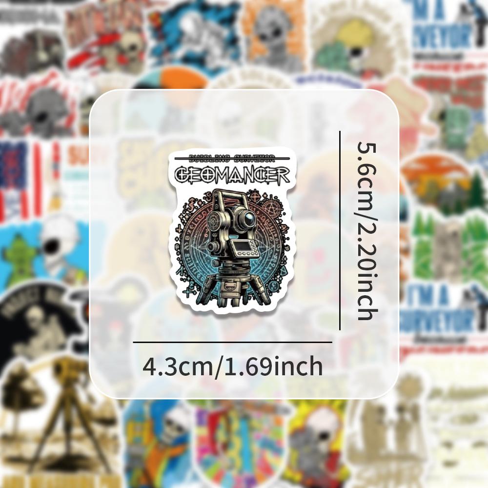1060Pcs Cartoon Surveyor Stickers Personalized Cool Creative Decorative Skateboard Bike Water Cup Motorcycle Diy Stickers