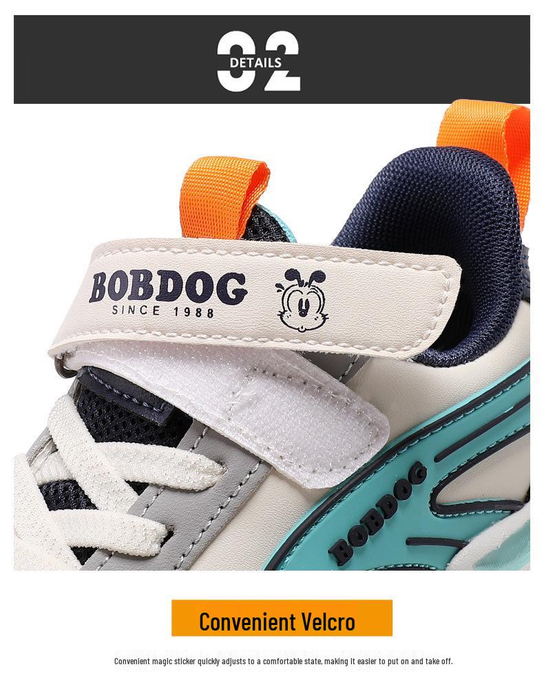 Bobodou Boys' Winter Sports Shoes - Velvet-Lined, Non-Slip Leather for Medium & Large Kids