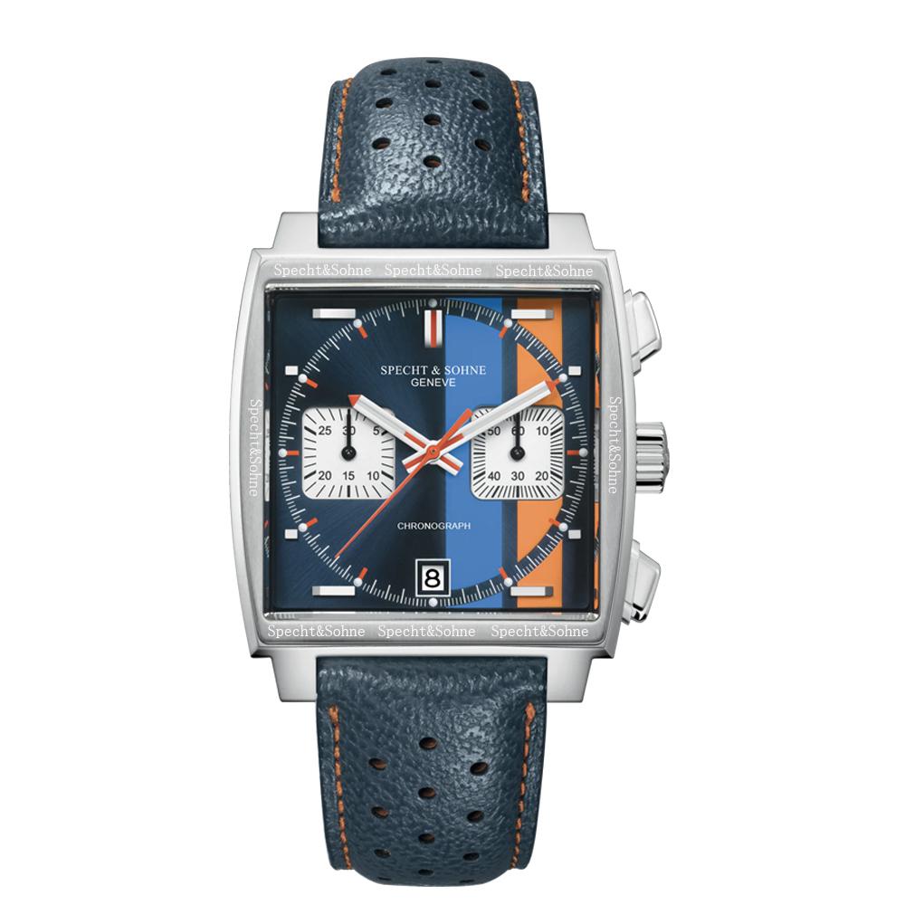 2023 Fashion Mens Watches Top Brand Luxury Specht&sohne Quartz Wrist Watch For Men Military Sports Watches Luminous Leather Strap 39mm