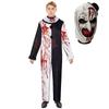Men Halloween Costumes Art The Clown Cosplay Costume Movie Terrifierr 2 Bloody Jumpsuit Male Jumpsuit Horror Outfits