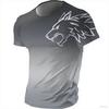 Animal T-Shirt For Men Summer Casual Short Sleeve Cartoon Print Funny Men's T-Shirts Fashion Male Pullover Oversized Clothing