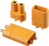 Conectores XT30 Macho-Hembra de Alta Calidad – 10 Pares | Ideales para Baterías LiPo RC, Helicópteros RC, Estéreos de Coche | Plástico Amarillo