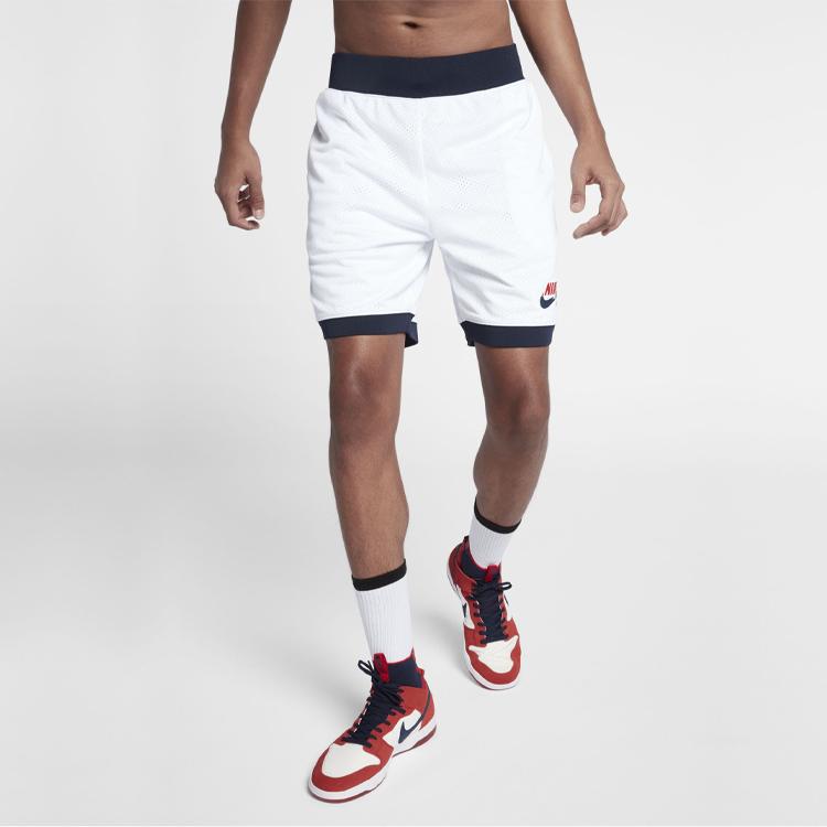 New Nike Casual Shorts Men's White 887094-101