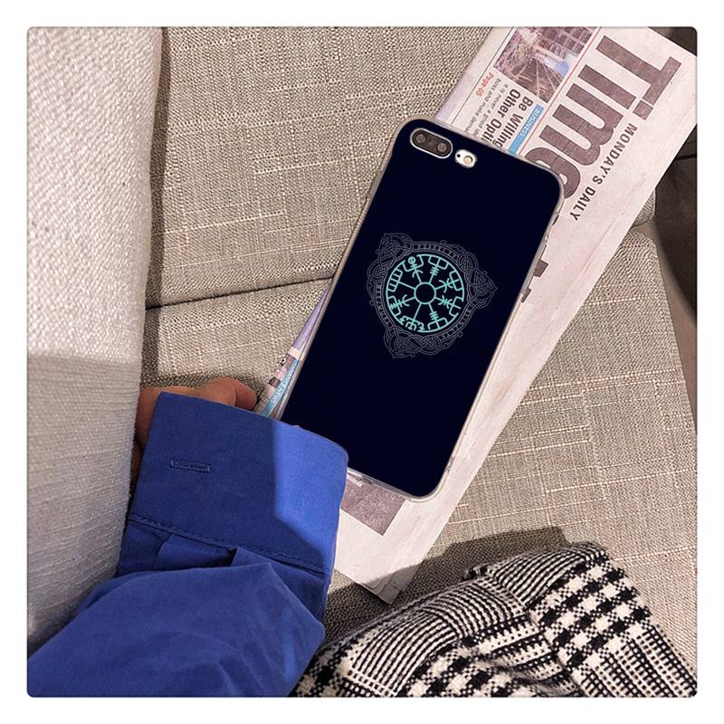 Viking Vegvisir Odin Nordic Telefon Fall für iPhone 11 12 13 mini pro XS MAX 8 7 6 6S Plus X 5S SE 2020 XR fall