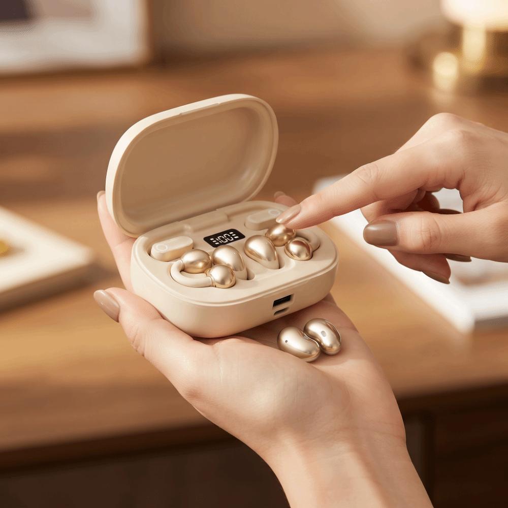 Clip on Wireless Earphone Noise Reduction in-ear Headphone Wireless Bluetooth Headphone Sleep