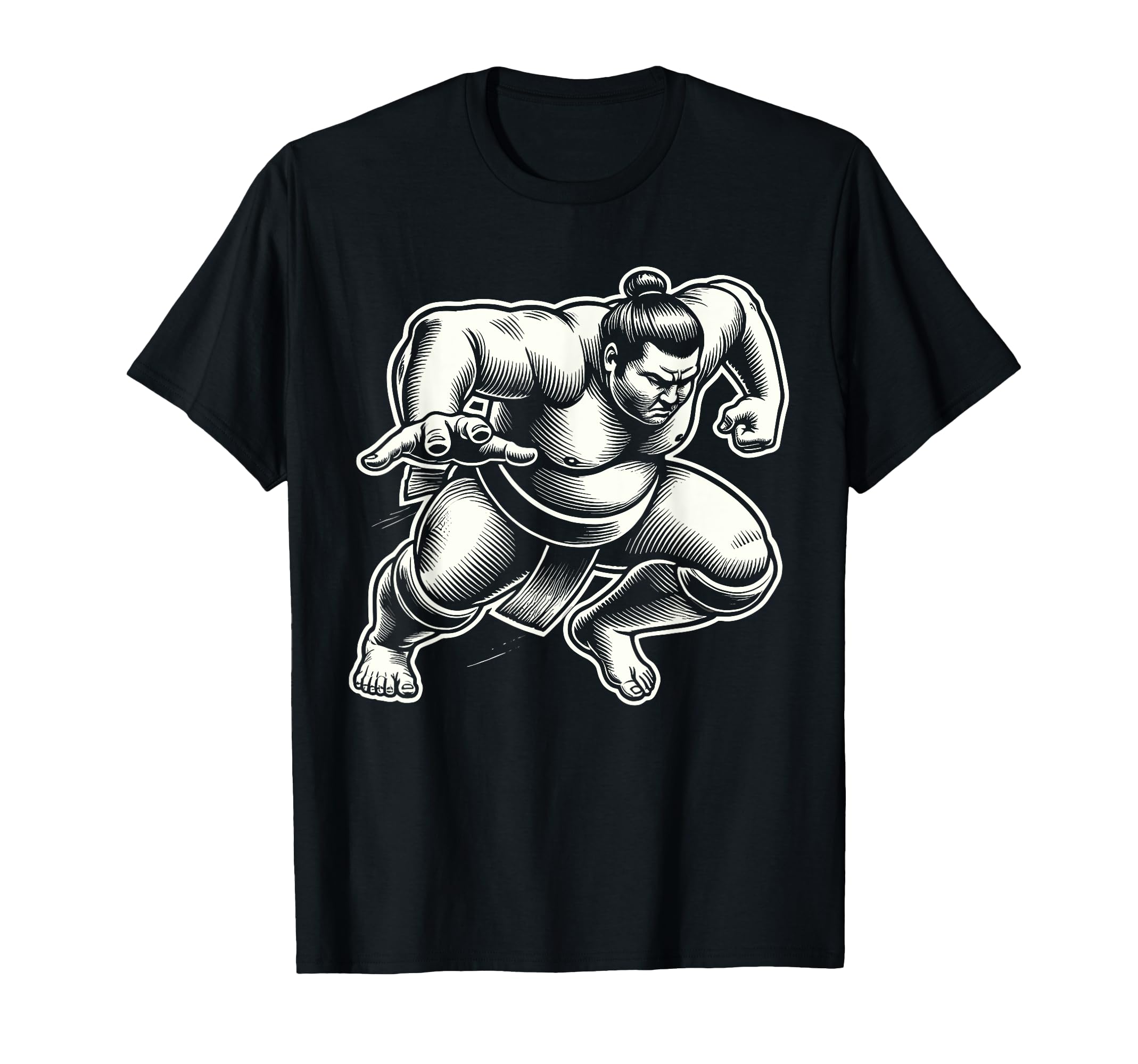 

Sumo Strength and Honor Traditional Japanese T-Shirt чорний