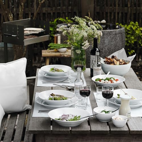 [Officially Imported] Royal Copenhagen White Fluted Bowl, 13cm, 1016934