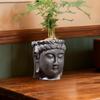 Buddha Head Planter Housewarming Gift Decor Plant Flower Container Plant Pot Flower Pot for Backyard Farmhouse Study Room Garden