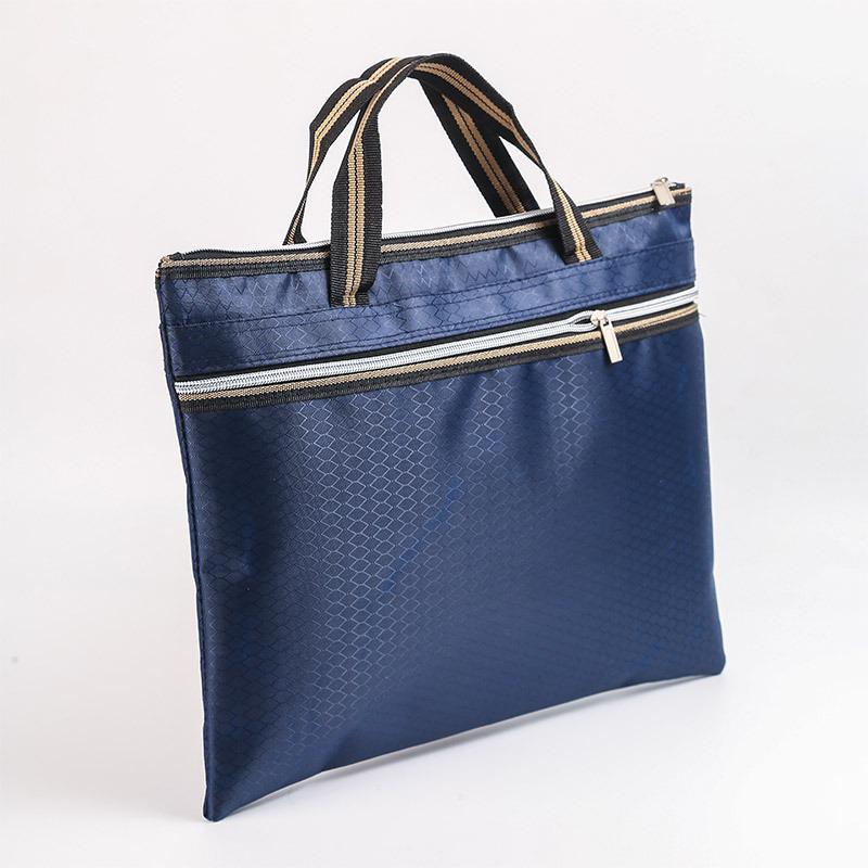 Waterproof Wear-Resistant Large Capacity Briefcase with Logo Printing for Business Meetings