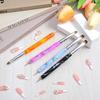 4 Pcs French Brush for Nails with Dotting Tool, Gel Acrylic Brush for Nail Detailed Designs, Two Way DIY Gel Nail Brushes Professional Manicure