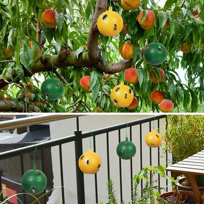 Paquete de 10 Flyball, adhesivo fuerte, resistente a la lluvia, a prueba de sol, atrapa insectos fácilmente, mosquitos, hongos, trampas para moscas de la fruta