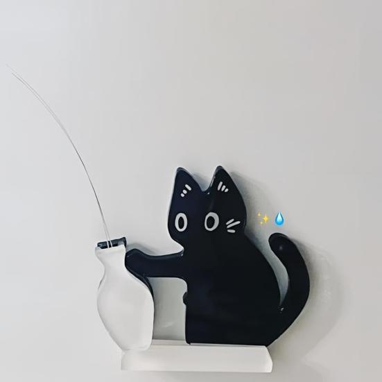 1 Stück Katzenbart-Halter Kühlschrankmagnet Katzenhaar Miniatur-Vasen-Sammler Behälter Haustier-Gedenkstück Andenken Dekoration