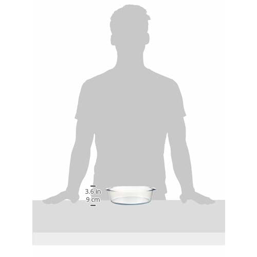 Aderia (ADERIA) Heat-Resistant Glass Gratin Dish, Bake Cook Roaster Round M, 1500ml, Microwave/Oven Safe, H-3924