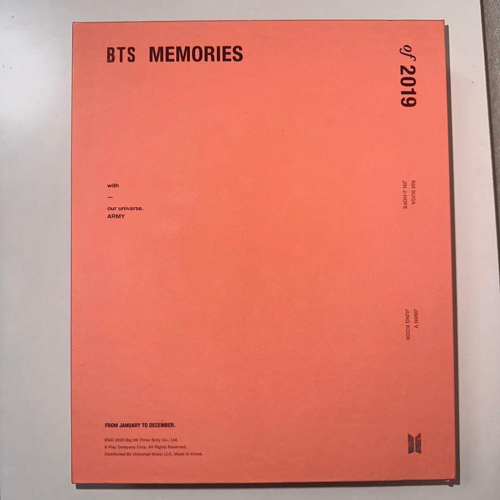 [USED] BTS MEMORIES 2019 DVD with Japanese subtitles