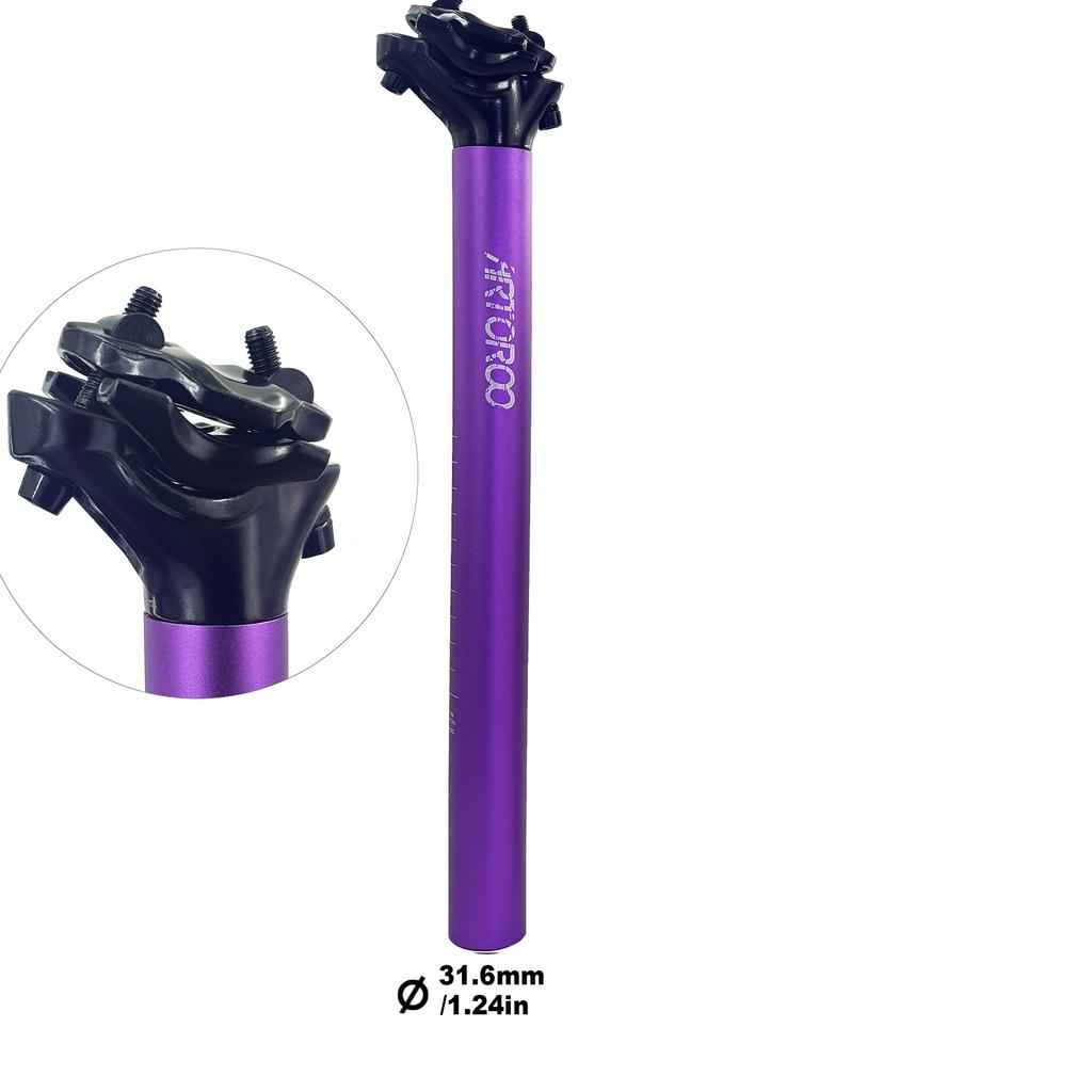 ARTOROO Mountain Road Bicycle Seatpost Ultralight Aluminum Alloy MTB Bike Seat Post Seat Tube 27.2/31.6mm*350mm Cycling Parts