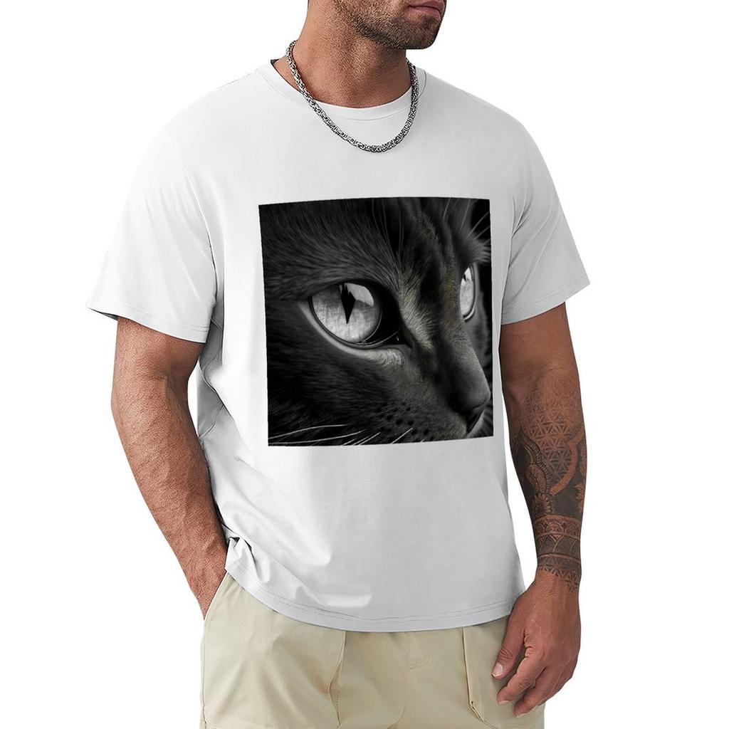 Black Cat Our Feline Friend Tshirt Street Art Print Tee Shirt