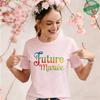 French Girls Bachelorette EVJF T-Shirts Future Bride Team Print Casual Short Sleeve Tees for Bride Squad Party Matching Outfits