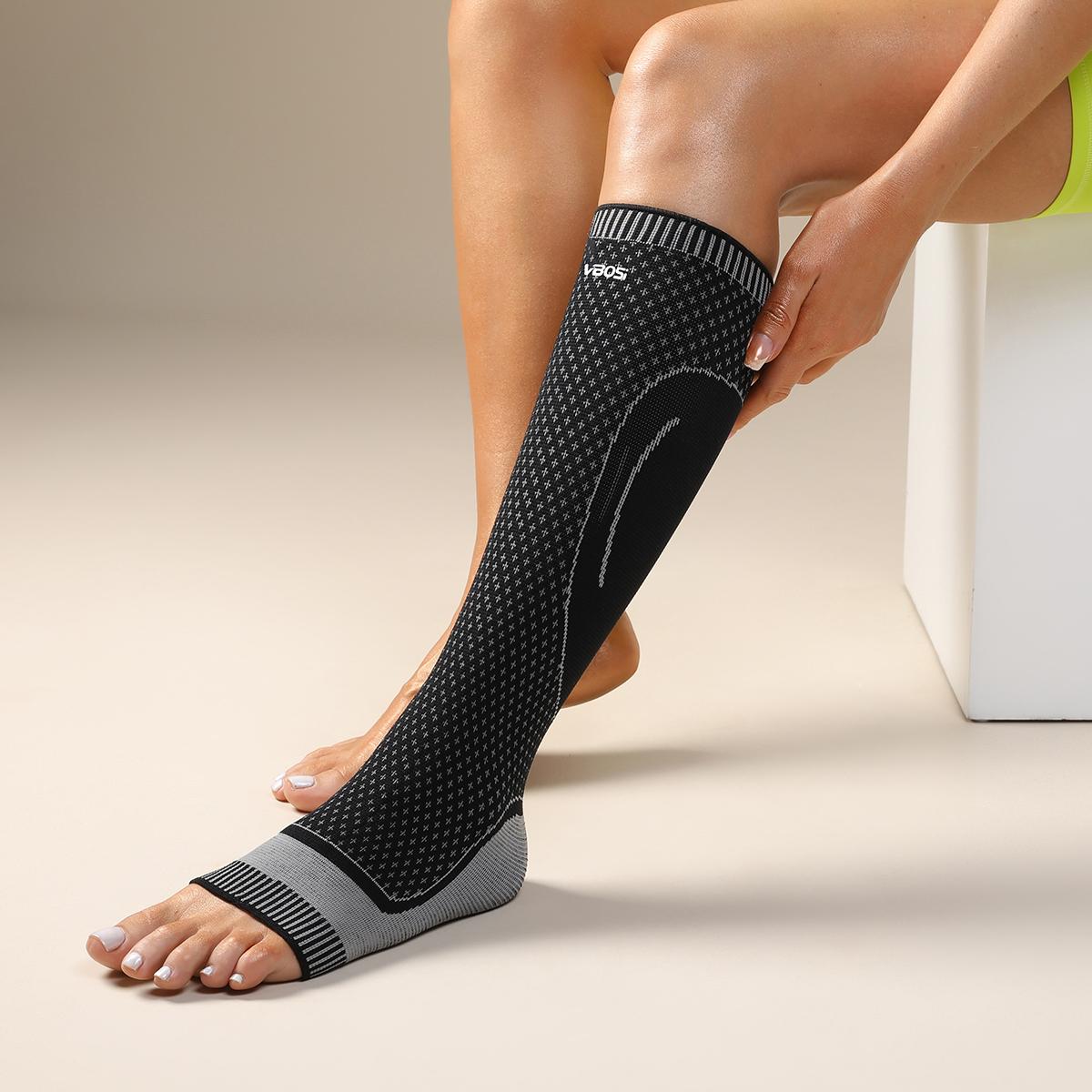 

Vbosi 1 Piece Women Men Anti Slip Elastic Unisex Lower Leg Ankle Support Suitable For Running Basketball Daily Use Life M чёрный