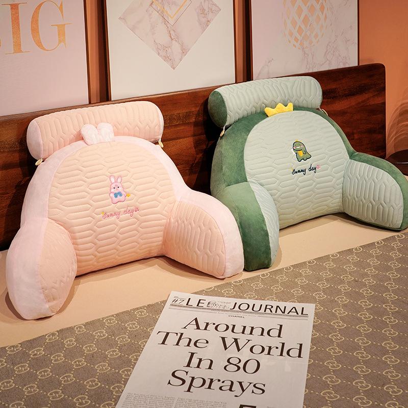 Bedhead Backrest Cushion Dormitory Reading Pillow Pregnant Women Protect Their Waist Cartoon Pattern Seat Cushion All-season