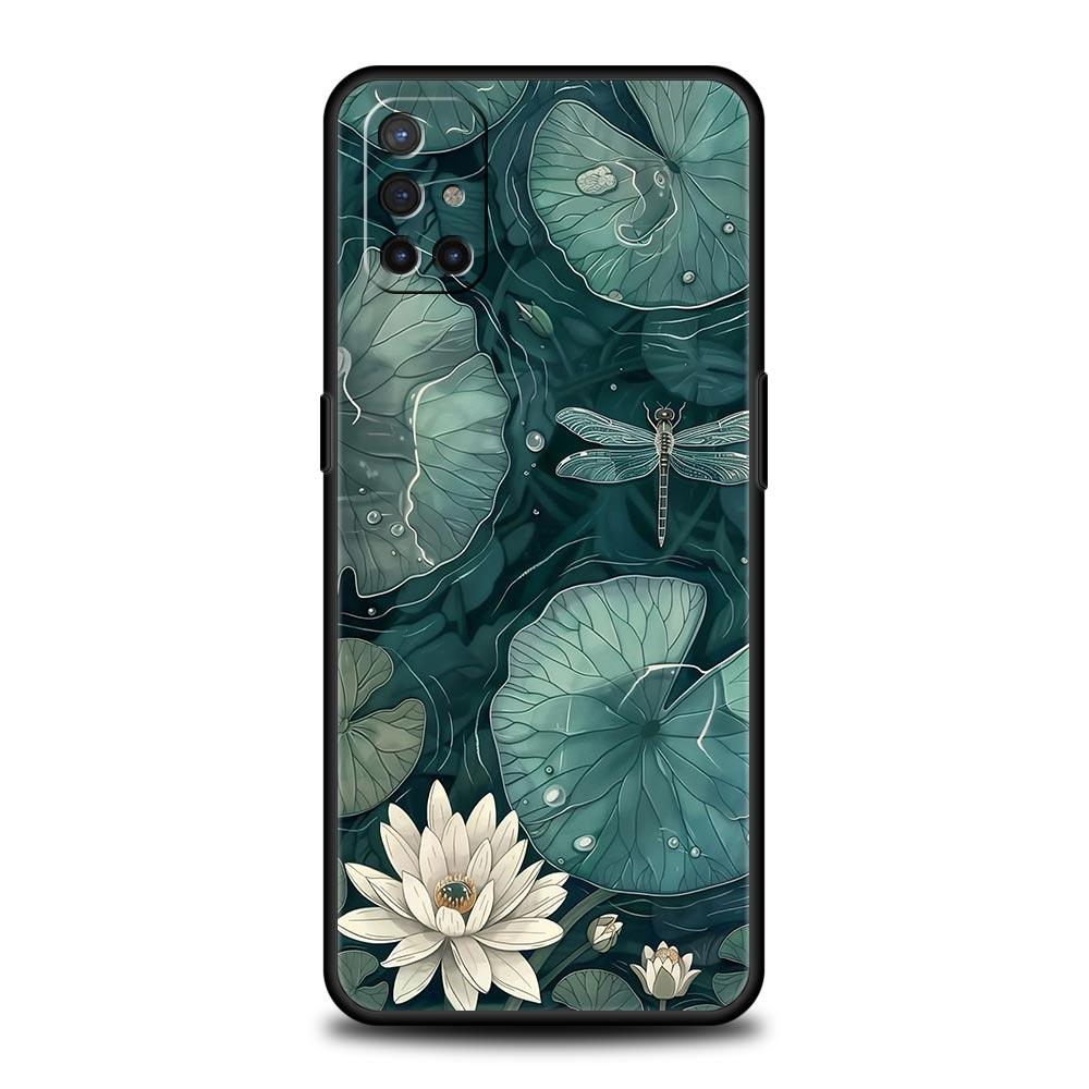 Lotus Pattern Phone Case For OnePlus 15 13 12 11 10 9 8 13T 10T 7T Pro 13R 12R 9RT 8T Nord 4 N200 2T CE 2 3 5G Lite Cover