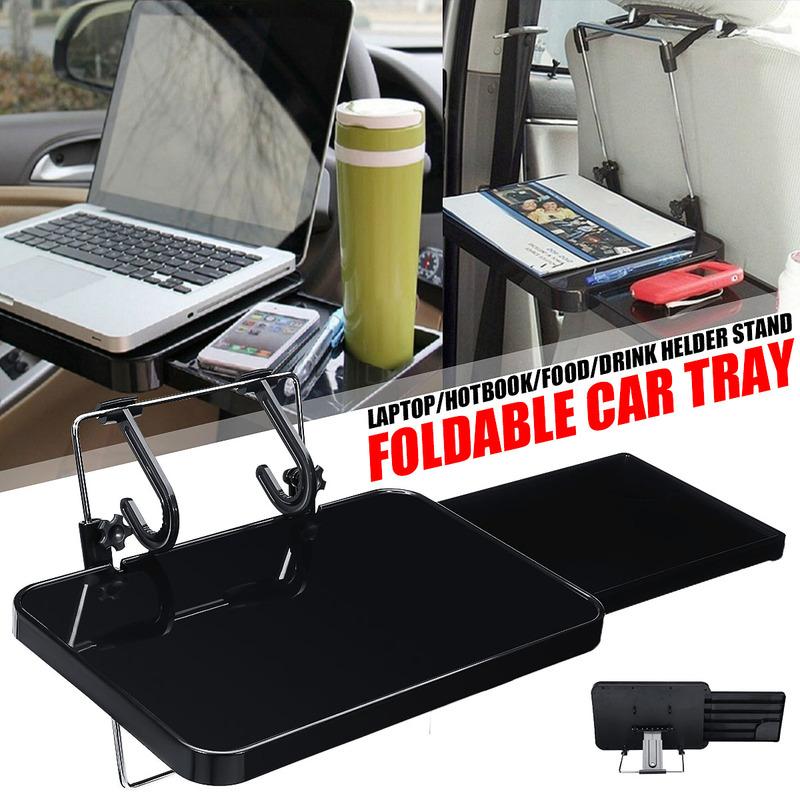 Foldable Car Back Seat Tray Laptop Notebook Food drink Holder Stand Car Cup Holder Dining Table Car Accessories