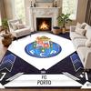FC Porto Tæppe Dørmåtte til Stue eller Soveværelse Beskyttemåtte Under Stol Kontordekoration Julegave Fødselsdagsgave
