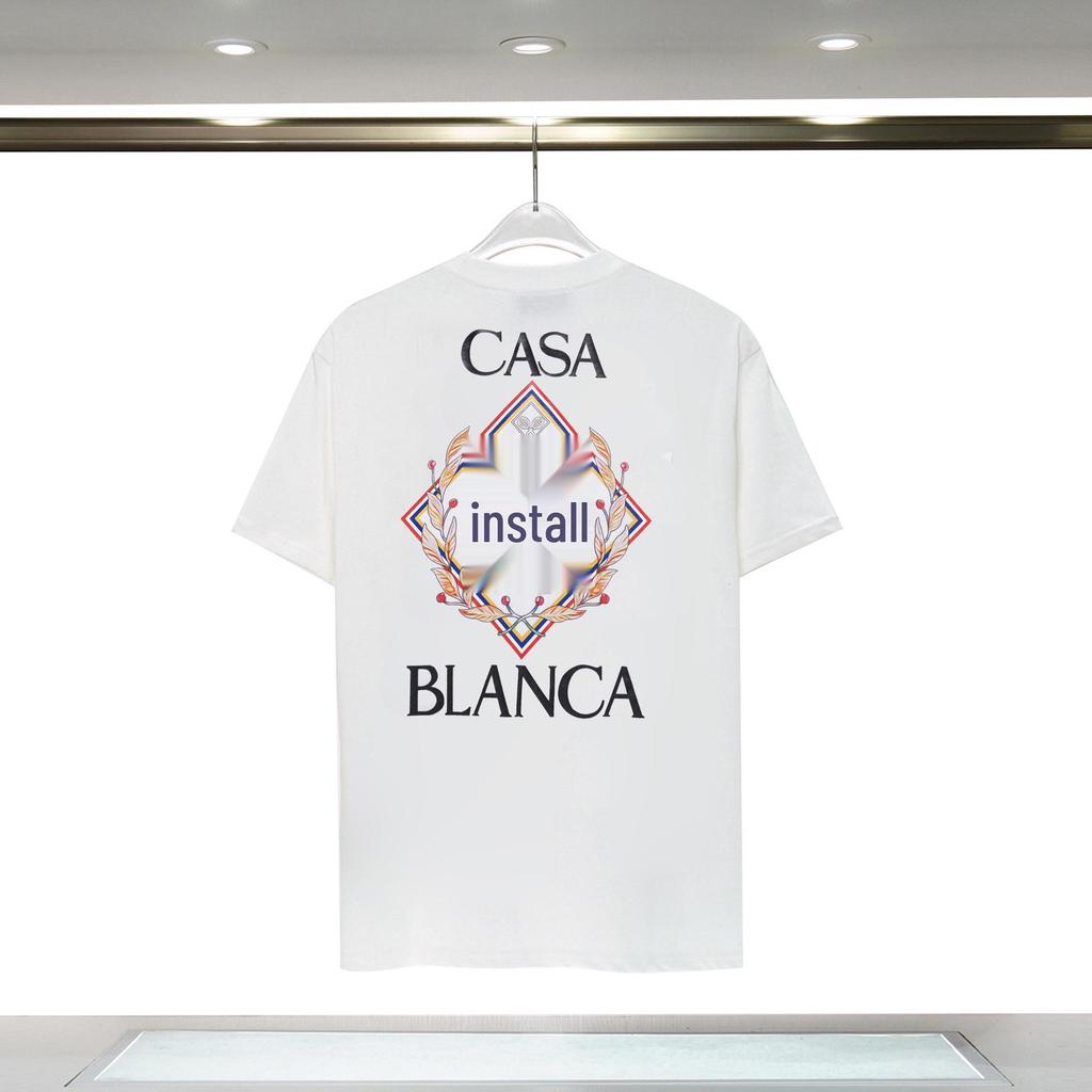 T-shirt Casablanca Stampa Frutta Tropicale Estiva Larga a Maniche Corte