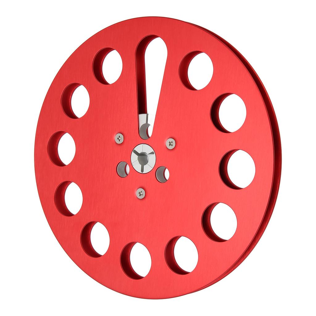 1 4 7 Inch Takeup Reel Universal 11 Holes Wind Resistance Holes Empty Tape Reel for Recording Red
