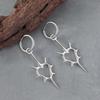 Openwork Thorn Heart Stainless Steel Couple Earrings - Men's & Women's High-End Style