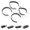 Motorcycle 60.5Mm Exhaust Pipe 51Mm Muffler Universal Fixed Circle Carbon Fiber Holder Clamp Fixed Ring Support Bracket