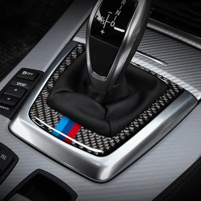 Uhlíkové vlákno pro interiér automobilu, kryt rámu řadicí páky, ochranné oblepky pro BMW Z4 E89 2009-2016, autodoplňky