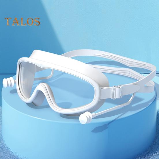 Adults Swim Goggles Anti-Fog Large Frame Pool Goggles High-Definition Wide View Swimming Glasses for Men Women