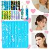 Letter Keychain Resin Silicone Mold Holographic Earring Pendant Handmade Mold for Jewelry Making DIY Epoxy Resin Molds
