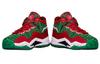 Li Ning WOW 3 Way Of Wade 3 Christmas Slip Resistant Slip Resistant Mid top Basketball Shoes Men's Green Red White ABAJ013-12