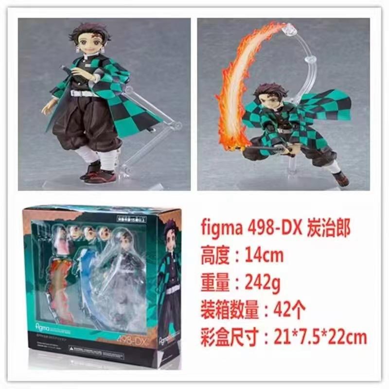 Figma Anime Action Figure Set - Zenitsu Agatsuma Kamado Tanjiro Nezuko & Kyojuro Rengoku Collectible Models with Moveable Joints