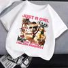 Summer Tops Italian Brainrot T-Shirt Cartoon Anime Print Clothes Round Neck Basic Tops Fashin Casual Loose T Shirts Gift Unisex
