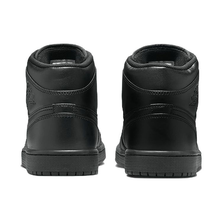 Air Jordan 1 Mid Triple Black 2022 Men Sneakers 554724-093