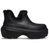 Crocs Simple Versatile Comfortable Booties 5.5cm Unisex Black
