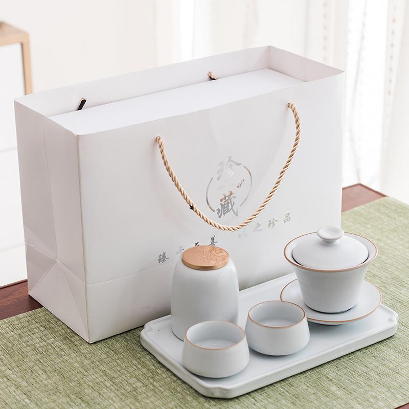 

Ручной обжиг Кунг-фу Дорожный чайный набор Чайник Чашка для чая Офисный Домашний Портативный Керамический чайный поднос Легкая роскошь Высококлассный Полный набор