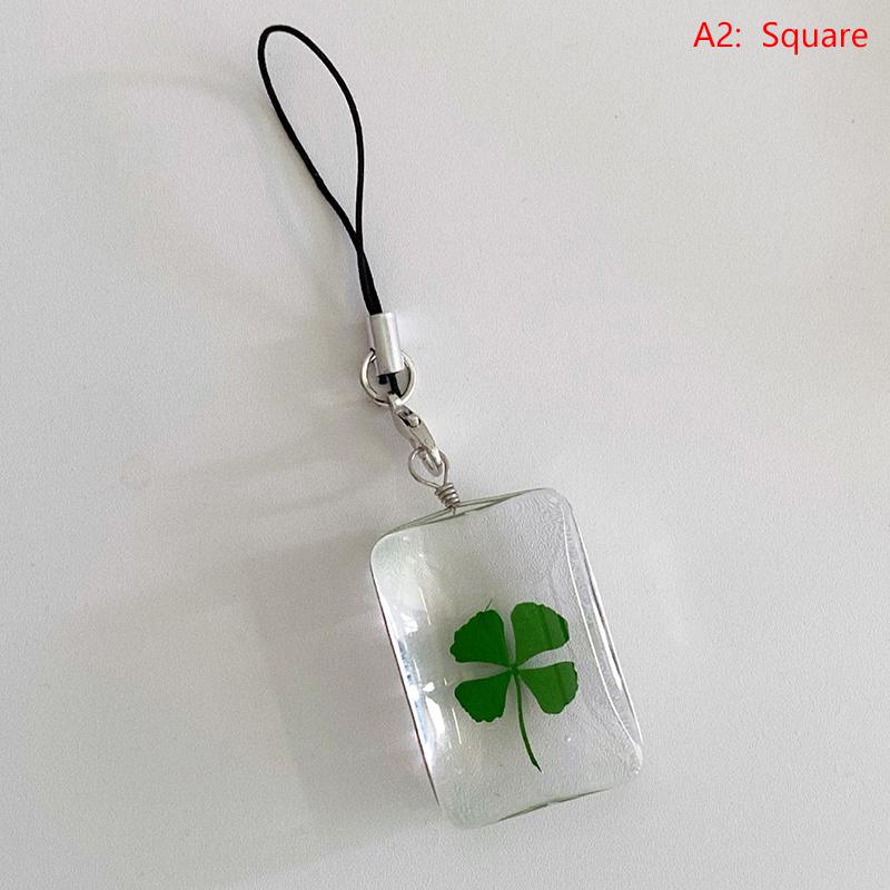 

Зеленый счастливый четырехлистный клевер брелок счастливый клевер телефон шнурок стеклянный кулон брелок аксессуары подарки
