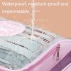 Transparent Portable Cosmetic Bag Wet and Dry Separation Makeup Handbag  Carry-on Items