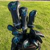 Golf Club Headcovers for Fairway and with Numbered Stylish PU Leather Headcovers with Bear Black UT Drivers, Woods, Utilities, Hybrids, Tags,