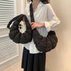 South Korea's 2025 New Croissant Cloud Bag Pleated One-shoulder Crossbody Sponge Light and Versatile Casual Fashion Dumpling Women's Bag