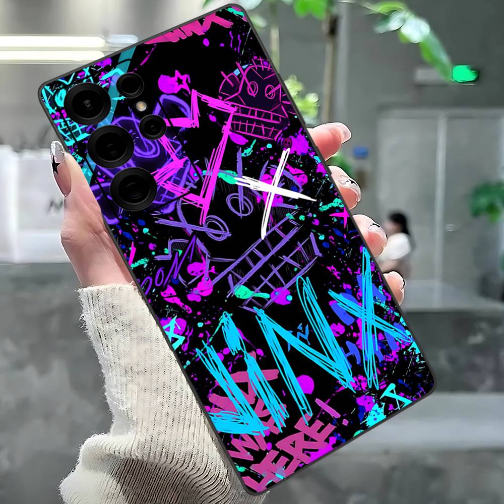 

Чехол для телефона Graffiti Arcane Jinx для Samsung S 24 Fe 25 Ultra Plus 20 Lite 21 30 22 23 24 22 Ultra 5G Fundas Samsung S21 fe