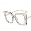 Vintage Square Fram Metal Eyewear Anti Blue Light Glasses Goggles Oversized Sunglasses Lentes  Mujer Lentes
