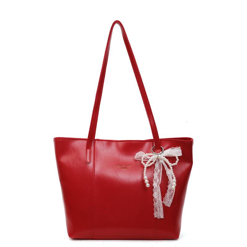 New Retro Versatile Shoulder Bag Large-capacity Tote Bag Women's Class Student Commuter Bag Casual Handbag