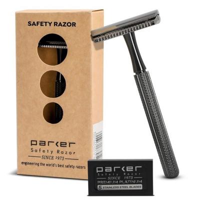 Graphite Metal Parker 78R Double Edge Safety Razor Graphite Gun 1 Pcs